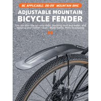 AliExpress West Biking WEST BIKING Mountain Bike Fender 26-29 Inch Widen Adjustable Bicycle Mudguard Front Rear Cycling Fenders MTB Bike Accessories