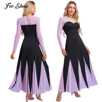 Women Halloween Mermaid Ursulas Octopus Sea Witch Cosplay Costume Long Sleeve Mesh A-Line Maxi Dress for Theme Party Carnival