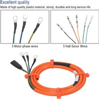 800W Wheel Hub Motor Engine 5 Hall Sensor Connector 2.0/2.5mm² Cable for Electric Scooter Bicycle