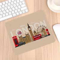 London Landmarks Rubber Mouse Pad Non-Slip Desk Mat for Computer Gaming Mousepad Offices Accessories Desk Organizer Rug Playmat