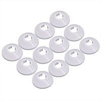5Pcs Radiator Pipe Collars Shower Faucet Angle Valve Pipe Decorative Cover Snap-on Plastic Rings Spout Guards For Drainage Pipes