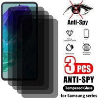 3Pcs Anti-Spy Privacy Glass For Samsung M35 M34 M33 M32 M55 M54 M53 M52 M04 M15 M14 M13 M12 M23 M22 F55 C55 Screen Protector
