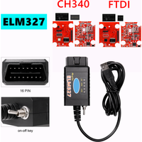 ELM327 V1.5 USB PIC18F25K80 FTDI CH340 CAN /MS CAN For Forscan OBD2 Diagnostic can Switch OBD Scanner Car Diagnostic Tool