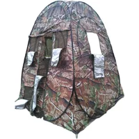 Single Person Pop Up Outdoor Photography Tent Quick Opening Watching Bird Portable Privacy Camouflage Silver Coated Camping Hide