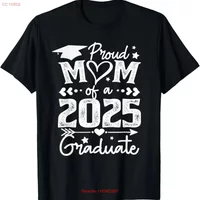 Proud Mom Of A 2025 Graduate Graduation Mother T Shirt vintage Washed streetwear Soft Versatile fashion graphic Slightly