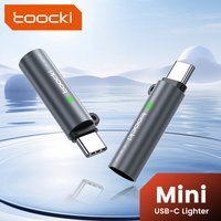 Toocki Mini USB C Cigarette Lighter Windproof Cigarette Lighter Portable Type C Port For Outdoor Blowing No Battery Flameless