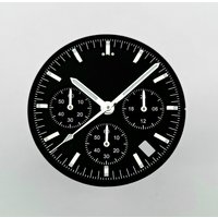 32.5mm Fit VK63 Chronograph Dial C3 Green Luminous Have Pointer Suitable For Vk63 Movement Watch Parts accessories