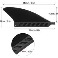 4.6 Inch / 3 Inch Surfboard Fin Soft Center Fin for Inflatable Paddle Board Longboard Center Fins Surf Fins Paddleboard Fins