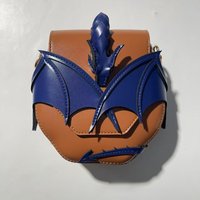 3d Dragon Wing Crossbody Bag For Women Cool Pu Leather Saddle Bag With Contrast Color Creative Design Trend Single Shoulder Bag