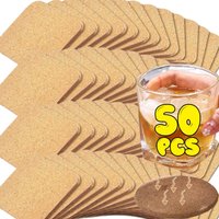Wholesale Non-Slip Cork Coaster Natural Round Wooden Cup Mat Heat Insulation Pads Tea Coffee Mug Drinks Holder Table Decoration