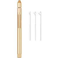 3-in-1 Hair Extension Tools Includes Knitting Needles and Holder for Beads Dreadlock Wig Hair Extensions Lace Wig Making