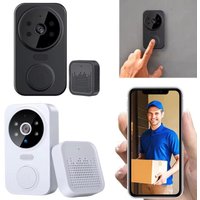WiFi Wireless Visual Intercom Doorbell APP Remote Monitoring Smart Visual Doorbell Front Door Camera Indoor Outdoor Surveillance