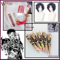 Qin Shi Huang Cosplay Wig Nails Ying Zheng Shikลtei King Men Record Cosplay Of Ragnarok Anime Earring Earclip Eyemask Tattoo Wig