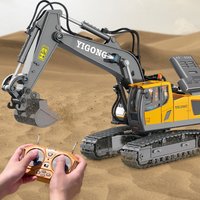 RC Auto Kinder Spielzeug Fernbedienung Auto Spielzeug Für Jungen Radio Control Bagger Dump Truck Bulldozer Elektrische auto Kinder Spielzeug Geschenk
