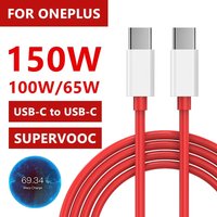 150W 100W 65W SuperVOOC Fast Charging Cable Type C to Type C For OnePlus 10 Pro 11 12 13 Nord 2T 3 4 5 CE 2 3 Dual USB-C Cables