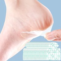 Invisible Waterproof Heel Stickers, 20 Pieces — Cushioning Pad Design, Insoles and Foot Care Pads, Moisturizing and Repairing Dry Cracks, Skin-Friendly Soft Transparent Waterproof Patches, Protect