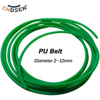 1/2/5Meter Green Polyurethane Conveyor Belts Round PU Drive Belt Meltable Cord Diameter 2/2.5/3/3.5/4/5/6/7/8/9/10/12mm