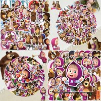 50 Stickers for Martha and Bear Luggage, Creative Waterproof Laptop, Skateboard, Computer Decoration Stickers