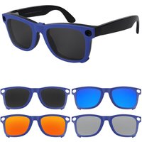 Rarayvix Polarized External Mount Clip-on Blue for Ray-Ban Meta Wayfarer RW4008 53mm for Men Women UV Protection Sunglasses