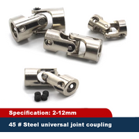 2-4 Pcs 2mm 2.3mm 3mm 3.17mm 4mm 5mm 6mm 8mm 10mm RC Car Boat Model Universal Coupler Joint Coupling Steel Shaft Connector