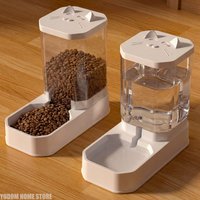 Automatic Pet Feeder Large Capacity Pet Water Dispenser, Durable Food Storage Feeder Water Bowl for Cat and Dog
