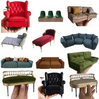 Miniature 1/6 Chair Doll Dollhouse Furniture Accessories ,Miniature Empress Sofa Chair New Diy Miniature Dollhouse Decoration