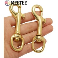 1/2Pcs Meetee 10-30mm Solid Brass Swivel Lobster Clasp Bag Strap Buckle Trigger Clip Snap Hook Dog Collar Keychain Accessories