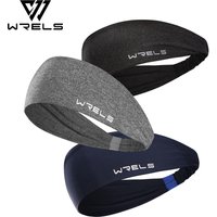 WRELS Sports Headband Elastic Absorbent Sweat Breathable Running Tennis Yoga Soft Hair Band Men Woman Running Fitness Sweatband