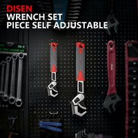 8/10 Inch Universal Wrench, Bathroom Pipe Wrench, Plumber Multi-purpose Locking Wrench, Adjustable Pipe Wrench