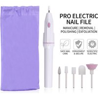 Mini Electric Nail Drill Machine Portable Pen Shape Manicure Tool Compact Polisher Smooth File Device Rechargeable Nail Drill