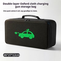 Portable EV Charging Cable Organizer Bag Waterproof Electric Vehicle Jumper Cable Storage Case Charger Box
