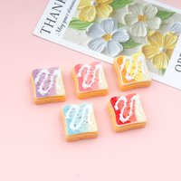 30/300pcs Mini Toast Biscuits Miniatures Resin Nail Art DIY Earrings Materials Cabochon Flatbacks Accessories Scrapbook Crafts