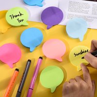 2/8pcs Bright Color Self-Adhesive Teardrop Sticky Notes, Bubble Sticky Note Pad for Home, School, Office, Laptop, Refrigerator