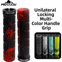 Bicycle Grips MTB Bike Handbar Grip Rubber Non-slip Aluminum alloy Lockring Corrugation Shockproof Waterproof Cycling Accessorie