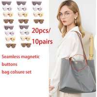 8/20 DIY Wallet and Bag Making Magnetic Buckle Accessory Set, DIY Wallet Making Seamless Installation Buckle, Material Set for Bag Craft Enthusiasts