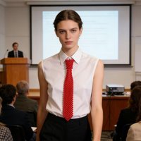 Stylish Colored Tie for Ladies with Hand-Strung Beads Runway-Ready Accessory Can Be Worn as a Necklace Or Sweater Chain
