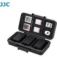 JJC Multi-Function Camera Battery Memory Card Storage Case for 6 SD CFexpress Type-B/XQD Cards LP-E6 Camera Batteries Holder Box
