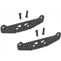 Carbon Fiber Board Shock Absorber Bracket with Universal Reinforced Hardness Before and After for Tamiya 1/10 TT01