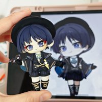 Genshin Impact wanderer Cosplay Anime Q Versions Figurine Garage Kits Cartoon cute Model Desktop Ornament Halloween Gift