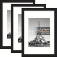 3pcs Wooden Photo Frames for Picture Wall A4 Pictures Frame Stand For Pictures Certificate Commemorative Gift white/black