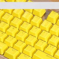 Mechanical keyboard keycaps Crystal Yellow personalized ice crystal transparent 104