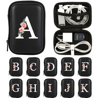 Electronics Organizer Bag for Data Cable Charger Storage Bag ,Earphone Case Headphone EVA Earbud Holder - Travel Cable Case