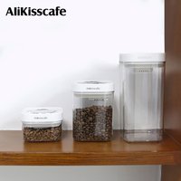 AliKisscafe Coffee Bean Storage Container Vacuum Sealed Tank Jar Tea Cans Espresso Machine Accessories Kitchen Barista Tools
