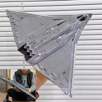 Chinese Fighter Jet J-36 Sixth Generation Stealth Fighter Assembled Airplane Model Boy Birthday Gift Aviation Collection