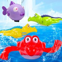 3 Pack Bath Swimming Animal Toy for Baby Toddler, Wind Up Chain Bathing Wate Animal Pool Float Bathtime Toys for Boys Girls