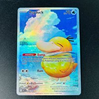 2026 English Psyduck AR Full Art Holo DIY Textured Card - Mint Rare Collectible Pokemon Trading Card