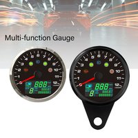 Waterproof 85mm GPS Speedometer 0-299KM/H MPH with 0-12000RPM Tachometer Trip Odometer Gear N-6 for Car Motorcycle 9-32V