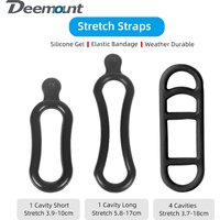 10/5/2pcs Gel Band for Bicycle Headlight Rear Lamp Handlebar Post Mount LED Light Torch Holder Bungee Stretch Rubber Straps