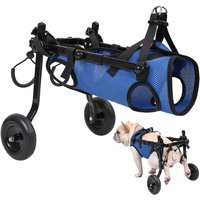 ATUBAN Adjustable Small Dog Wheelchair - Mobility Aid for Disabled Pets,Small Dog Wheelchair for Back Legs,Leg Brace&Hip Support