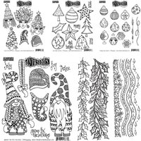 Rock Your Christmas Stamps Decorations Gnome Stamps DIY Scrapbooking Paper Cards Painting Handmade Embossing Template 2025 New